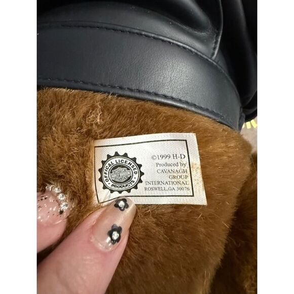 Vintage Harley Davidson Plush Bear Approximately 20” With Jacket Boots Hat - Picture 4 of 4